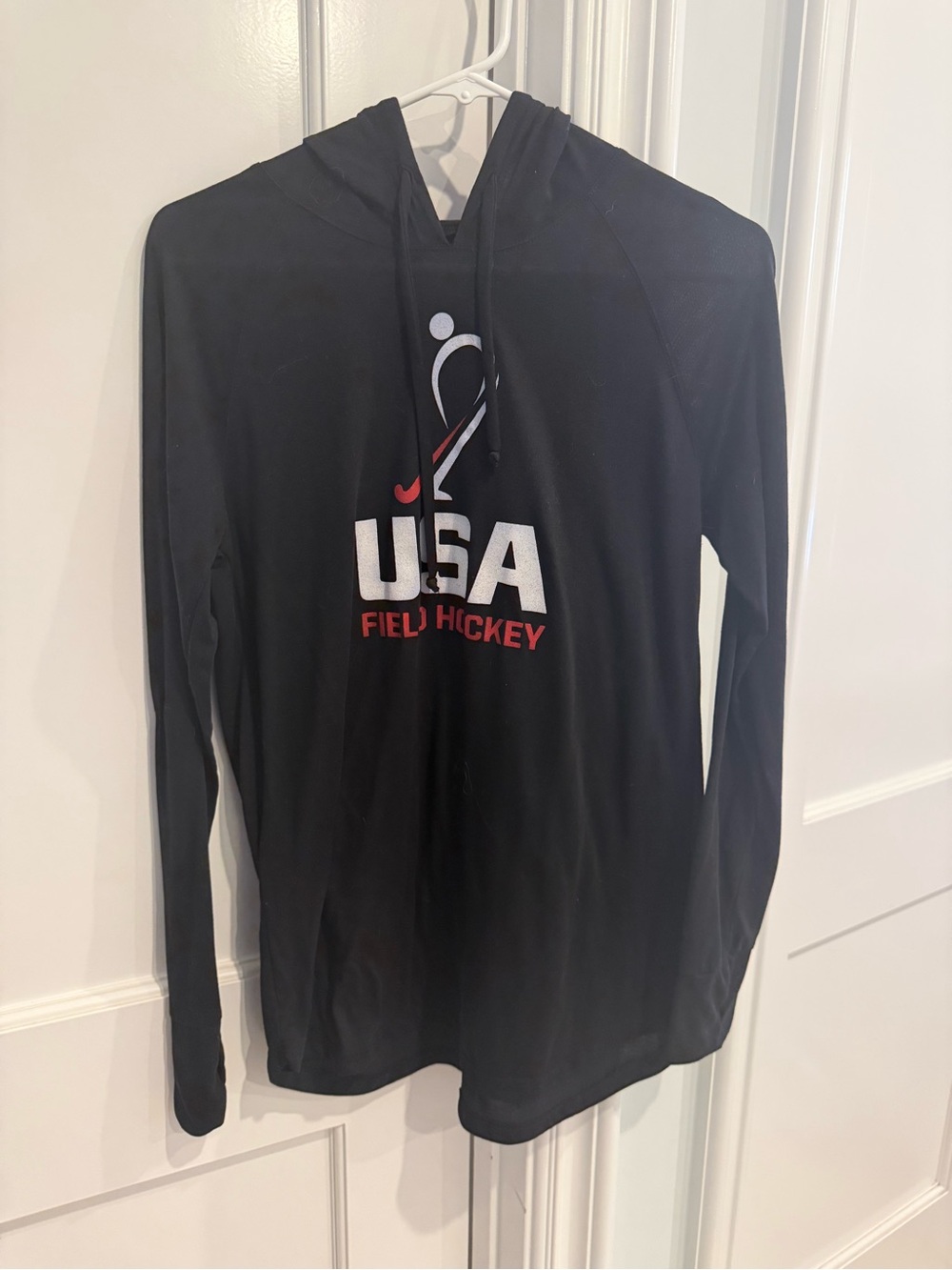 USA Field Hockey Black Hooded Pullover